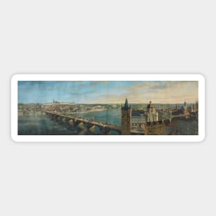 Panorama of Prague by Christian Ezdorf Sticker